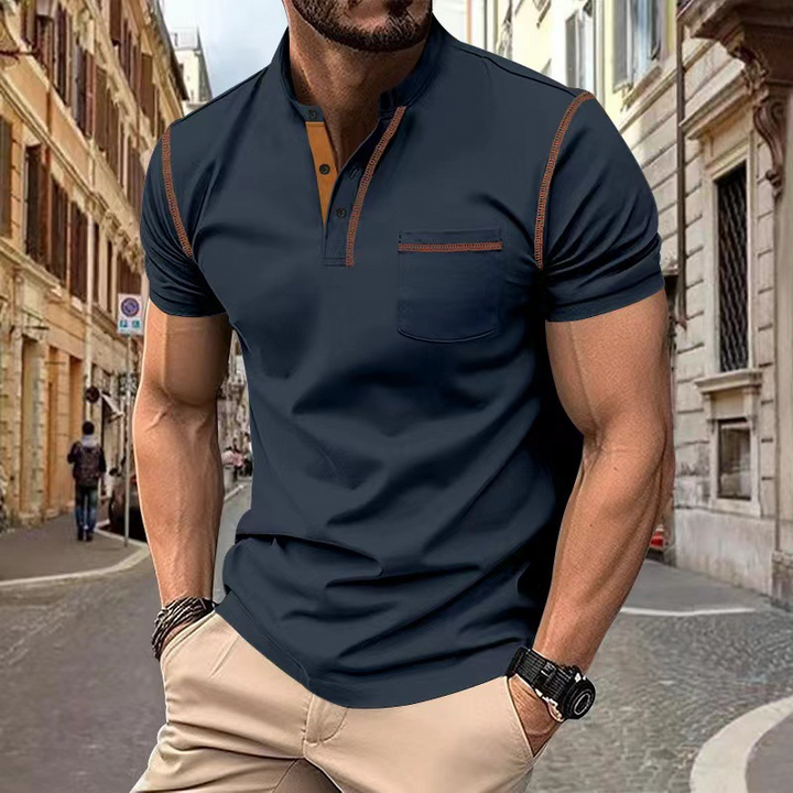 Levoire | Polo Shirt Pour Chaque Occasion De Haute Qualité, Polyvalent & Confortable Bleu foncé