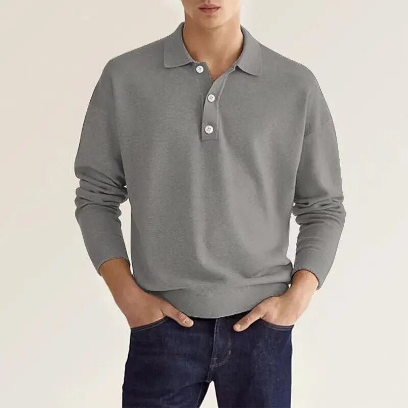Levoire | Polo Shirt Polo Stylish Pour La Vie Quotidienne Et Les Loisirs Gris