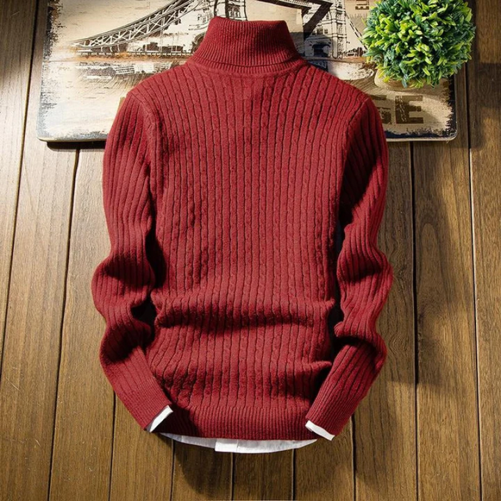 Levoire | Pull Col En Peluche À Manches Longues Chaudes Avec Des Manches Froncées Rot