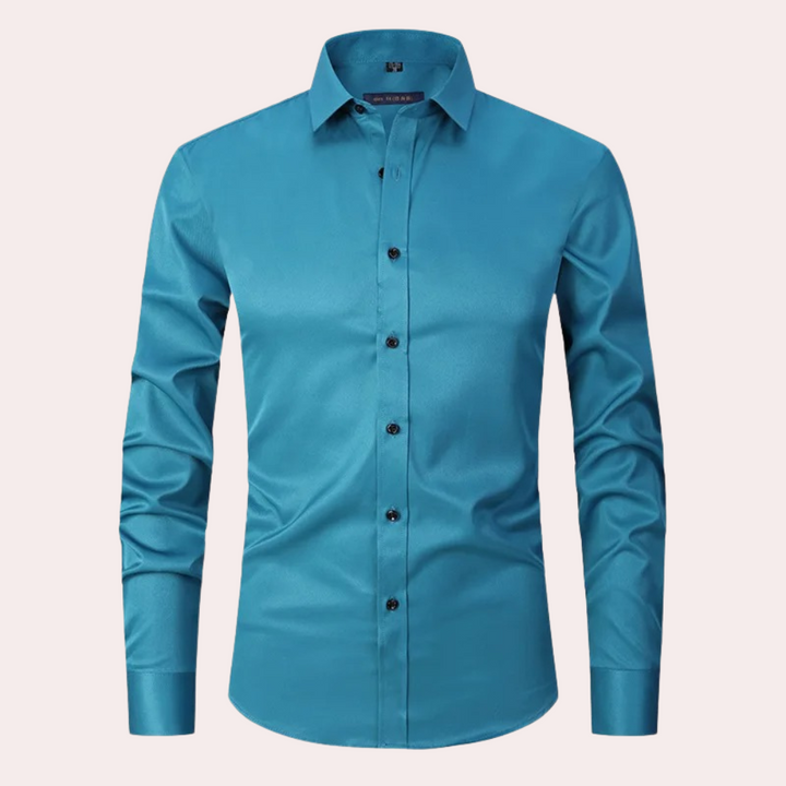 Levoire | Chemise Stretch Chemise Classique Avec Coupe Confortable Vert clair