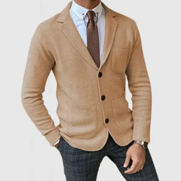 Levoire | Veste À Col Revers Réversible À Manches Longues Avec Boutons Et Poches Khaki