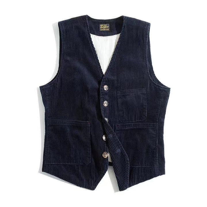 Levoire | Veste à revers Kord Marine bleu (Sans manches)