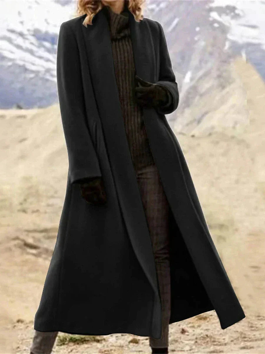 Levoire | Femmes Manteau Trench Long Noir