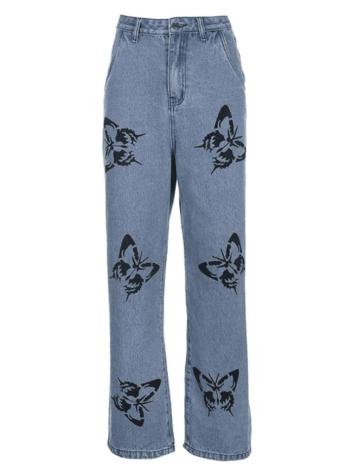 Levoire | Jean Boyfriend Papillon Taille Haute
