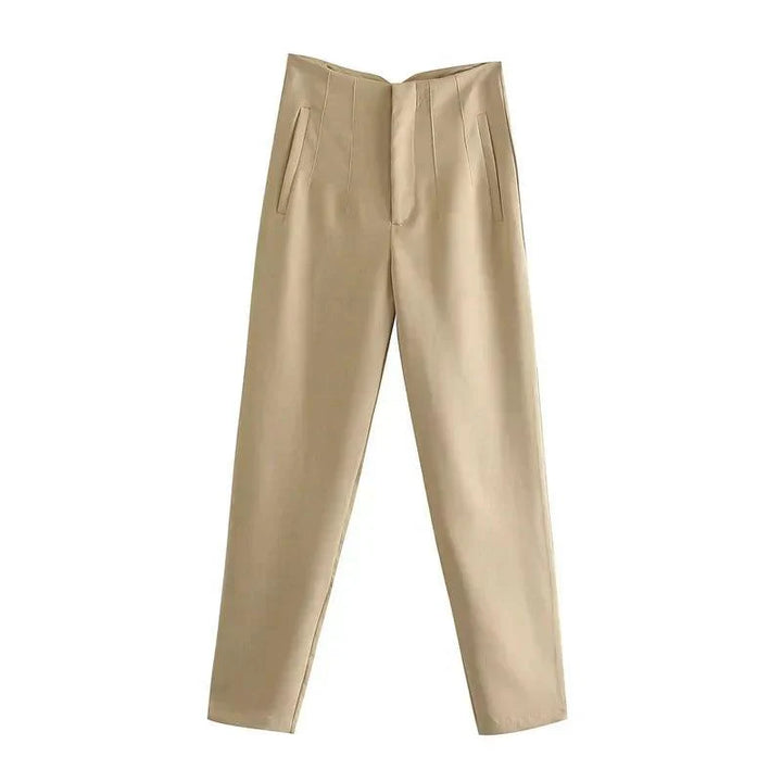 Levoire | Femme Best-Seller Pantalon Skinny Taille Haute Parfait Pour Chaque Occasion Vente Khaki