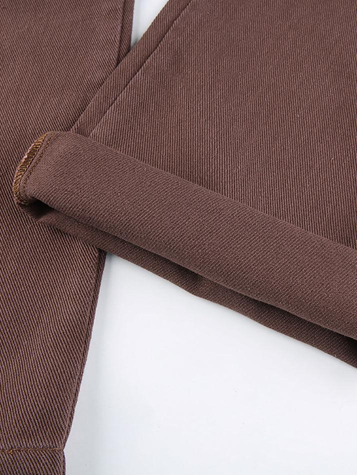 Levoire | Taille Haute Jeans Droite Simple