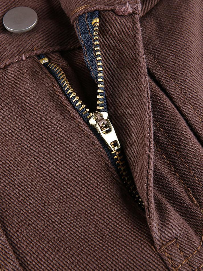 Levoire | Taille Haute Jeans Droite Simple