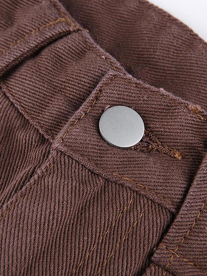 Levoire | Taille Haute Jeans Droite Simple