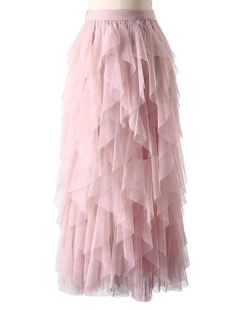 Levoire | Jupe En Tulle Plissé Taille Haute