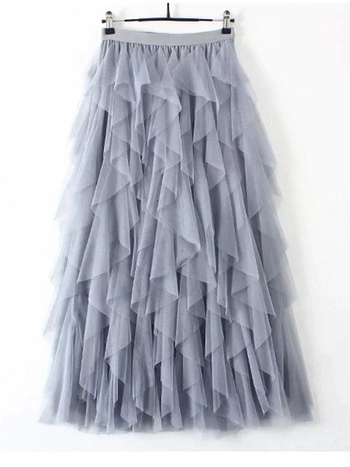 Levoire | Jupe En Tulle Plissé Taille Haute
