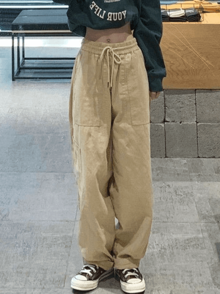 Levoire | Pantalon Droit Taille Haute Avec Poches