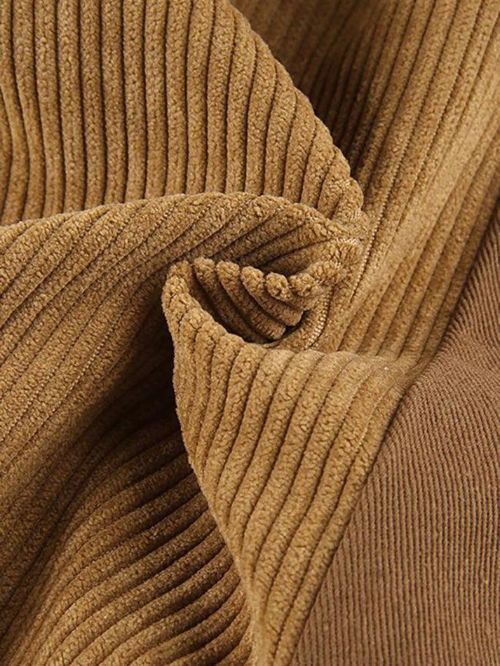 Levoire | Pantalon Large En Velours Côtelé Taille Haute Y2K