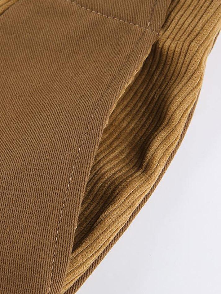 Levoire | Pantalon Large En Velours Côtelé Taille Haute Y2K