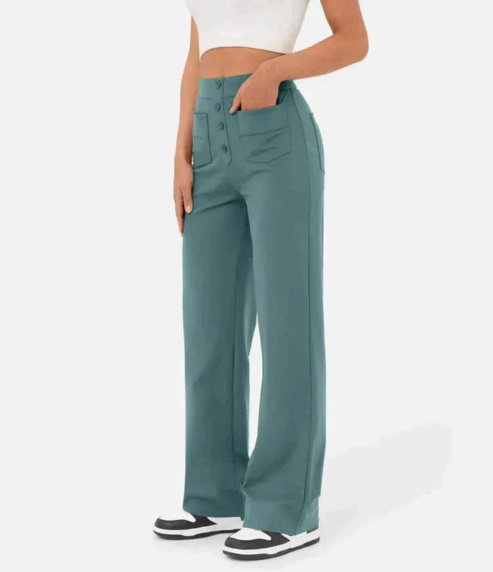 Levoire | Pantalon Taille Haute Avec Boutons
