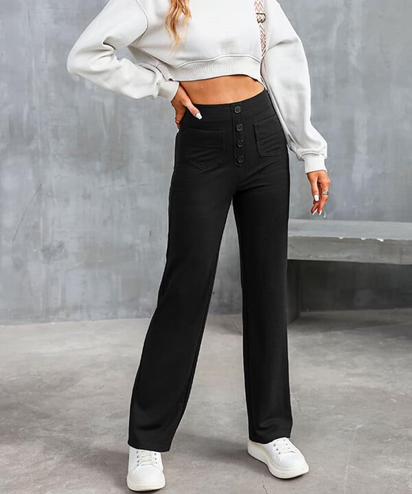 Levoire | Pantalon De Loisir Élastique Haute Taille