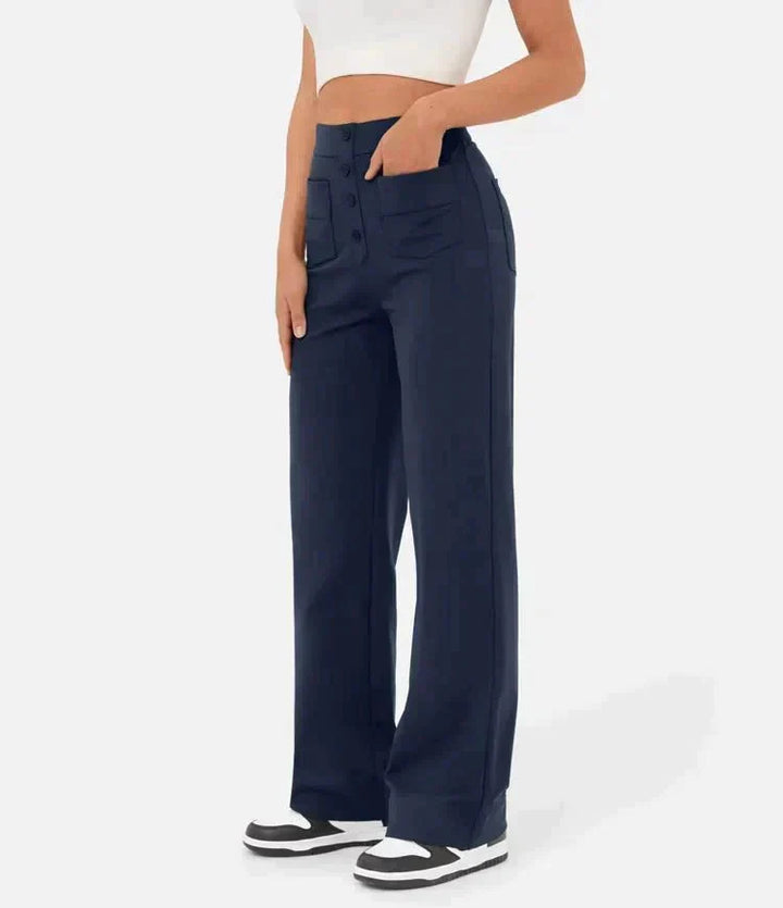 Levoire | Pantalons Doux Et Tendance Pour Femmes Bleu foncé