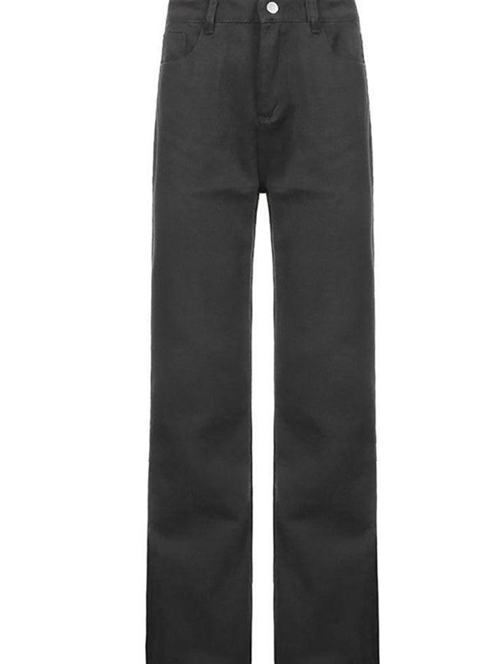 Levoire | Jean Flare Unicolore Taille Haute