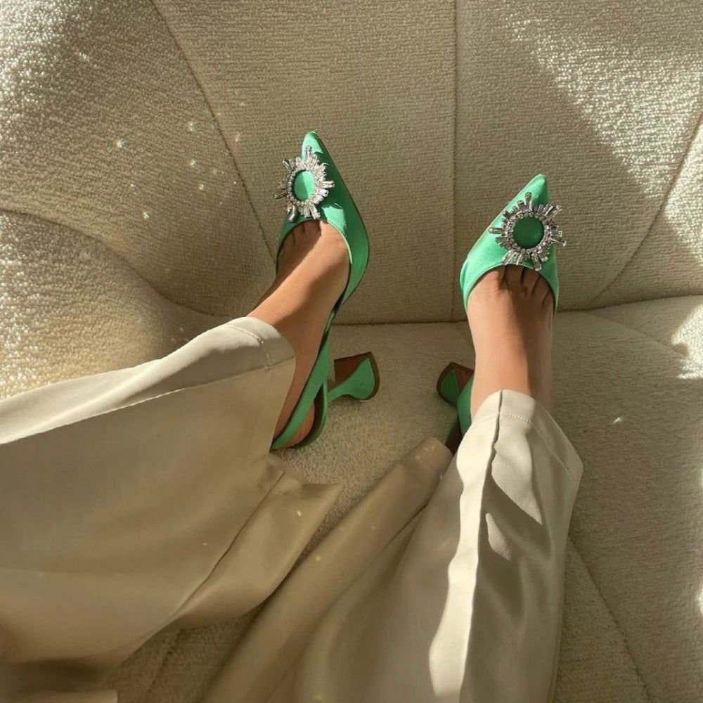 Levoire | Talons En Satin Noir