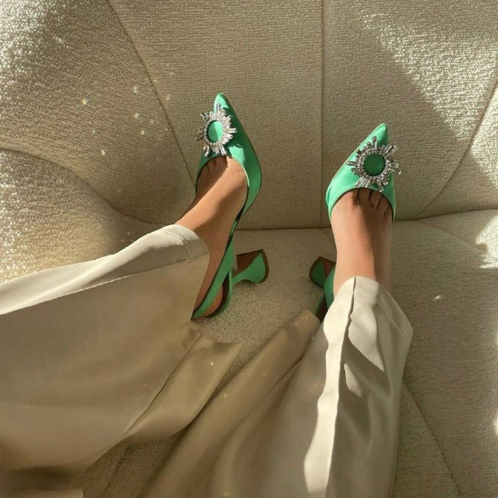 Levoire | Talons En Satin Noir