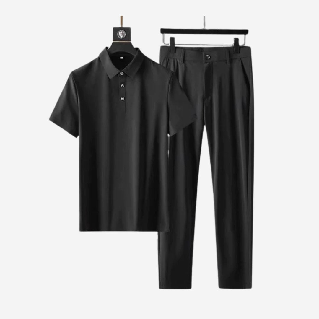 Levoire | Ensemble Élégant Composé D'Un Haut Et D'Un Pantalon Noir