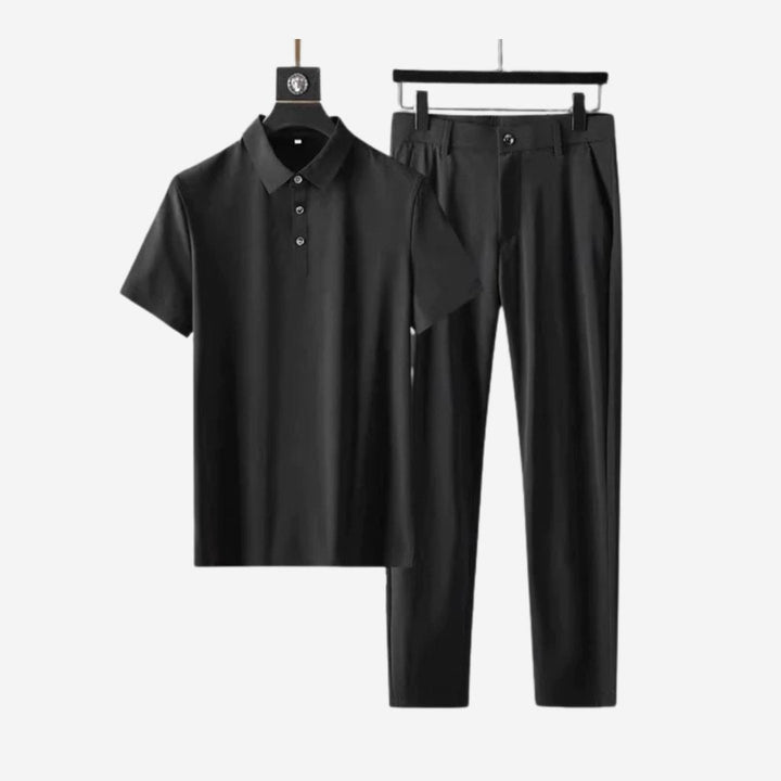 Levoire | Ensemble Élégant Composé D'Un Haut Et D'Un Pantalon Noir
