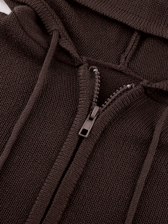 Levoire | Veste En Tricot Cropped À Capuche