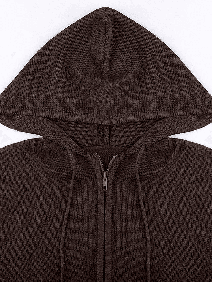 Levoire | Veste En Tricot Cropped À Capuche