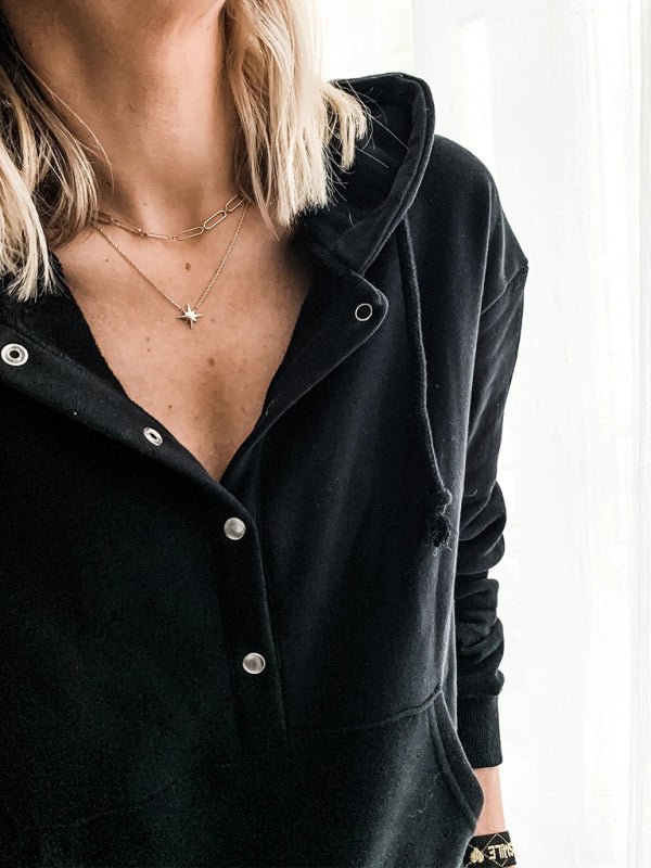 Levoire | Sweatshirt à capuche narulla, poche à poils, surdimensionné