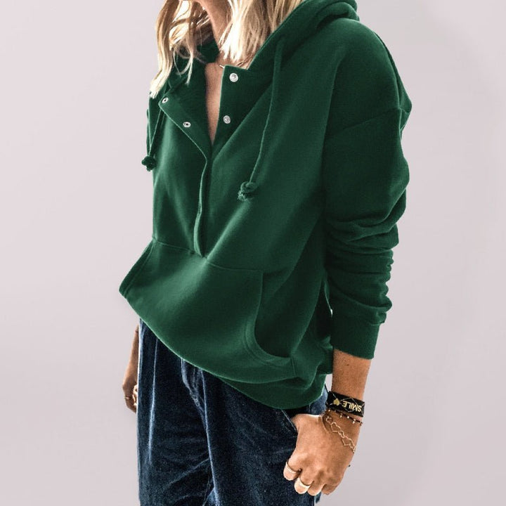 Levoire | Sweatshirt à capuche narulla, poche à poils, surdimensionné Vert