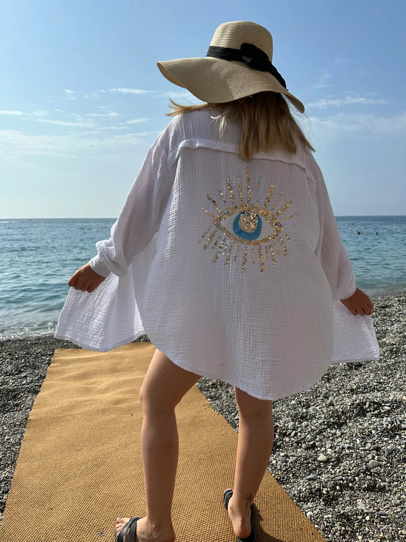 Levoire | Chemise en coton taille haute