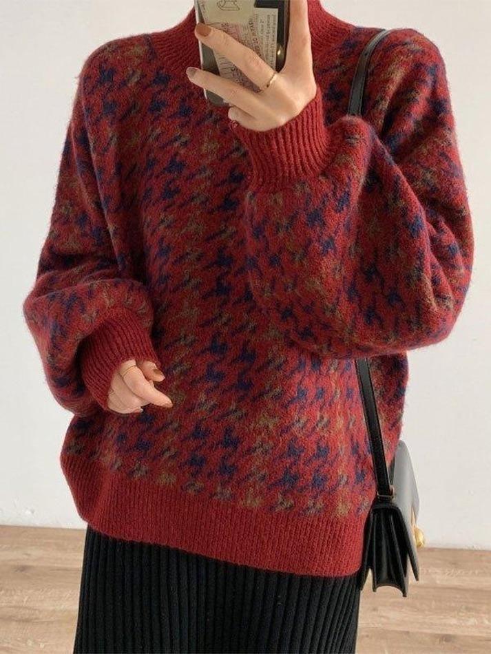 Levoire | Pull À Motif Pied-De-Poule