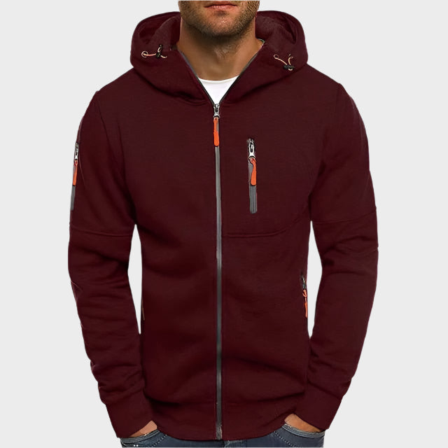 Levoire | Hoodie Moderne Et Polyvalent Bordeaux
