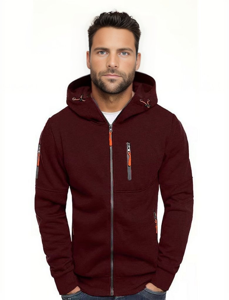 Levoire | Veste De Sport Pour Hommes Avec Capuche Vin