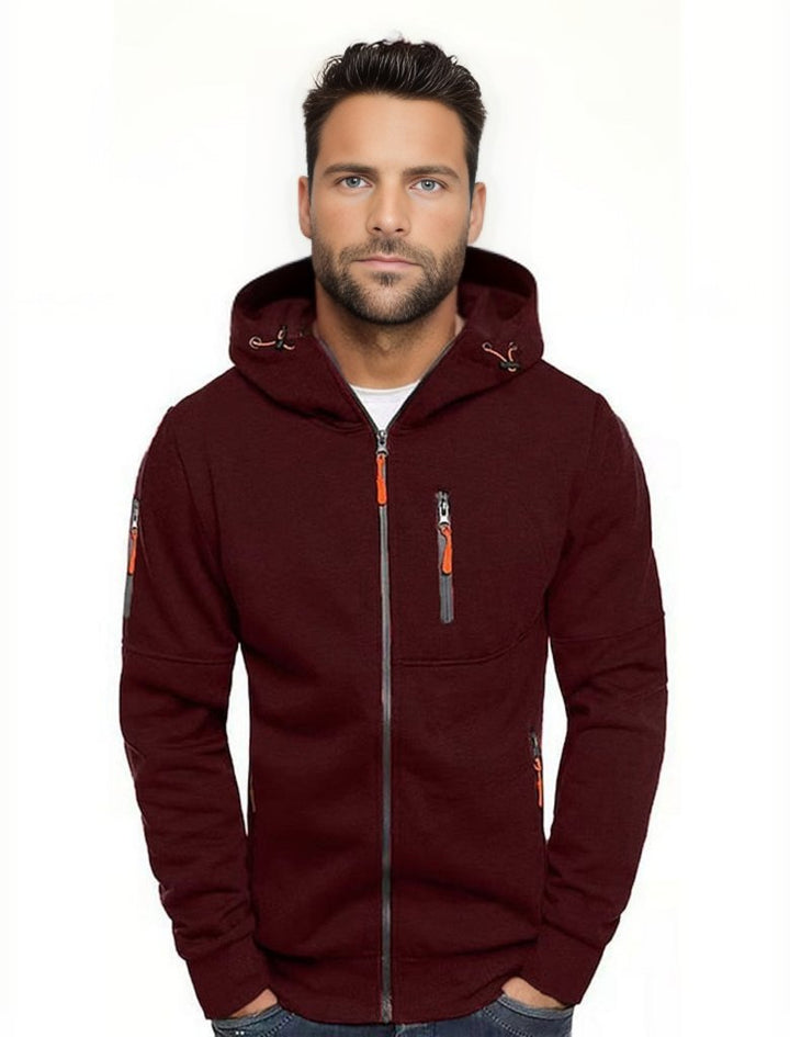 Levoire | Veste De Sport Pour Hommes Avec Capuche Vin