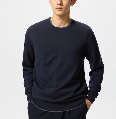 Levoire | Pull En Mérinos Bleu marine