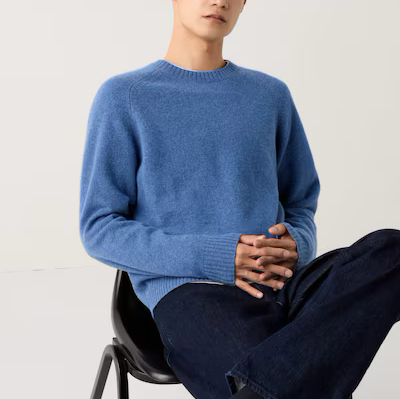Levoire | Pull En Laine D'Agneau Premium Bleu