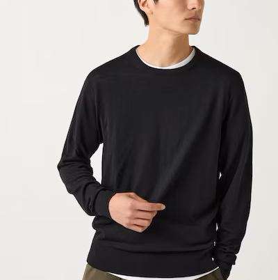 Levoire | Pull En Mérinos Noir