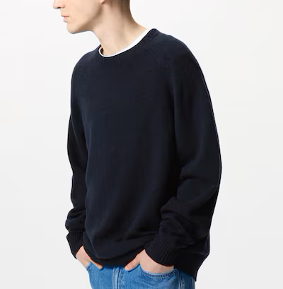Levoire | Pull En Laine D'Agneau Premium Bleu marine