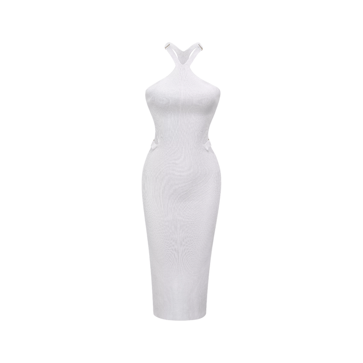 Levoire | Haut De Maillot Cut Out Midi Robe Blanc