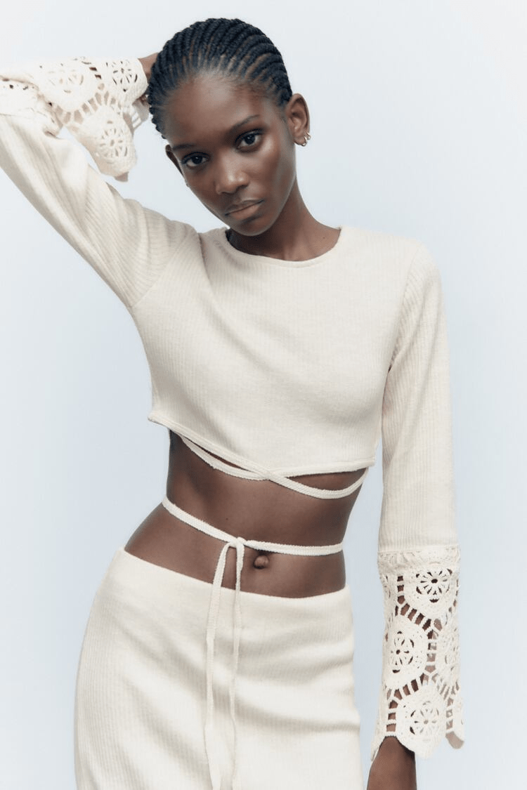 Levoire | Haut crochet élégant avec jupe