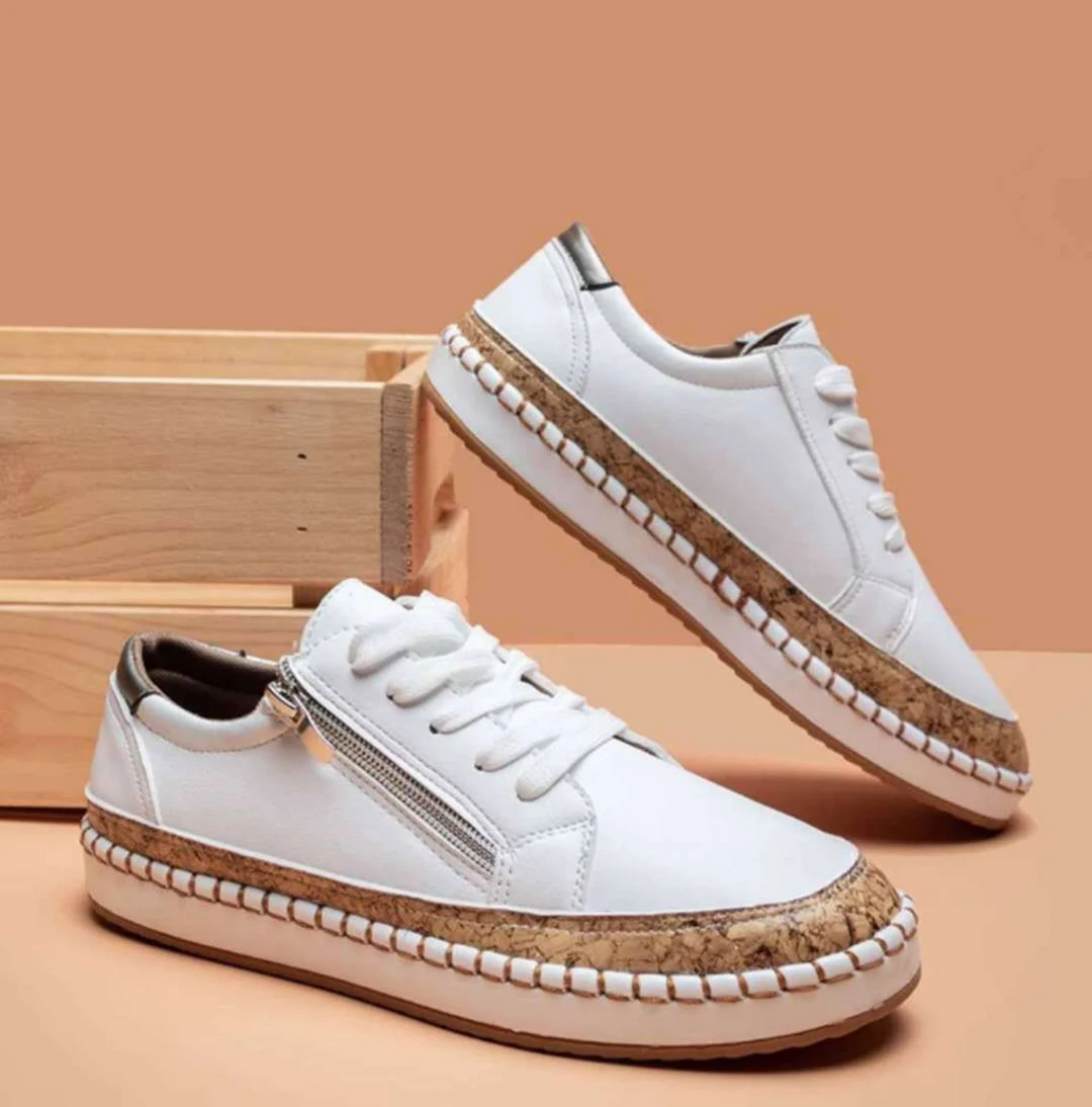 Levoire | Chaussures À Motif Floral Avec Semelle Ergonomique Blanc