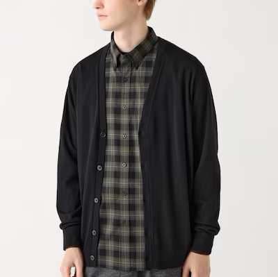 Levoire | Cardigan En V En Merino Noir