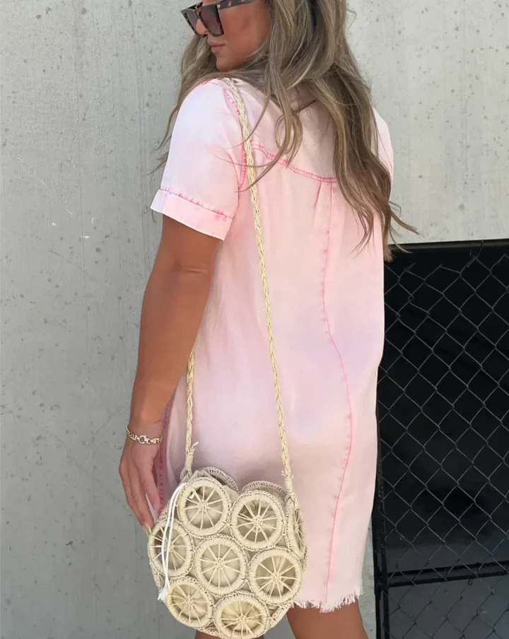 Levoire | Robe chemise décontractée en denim