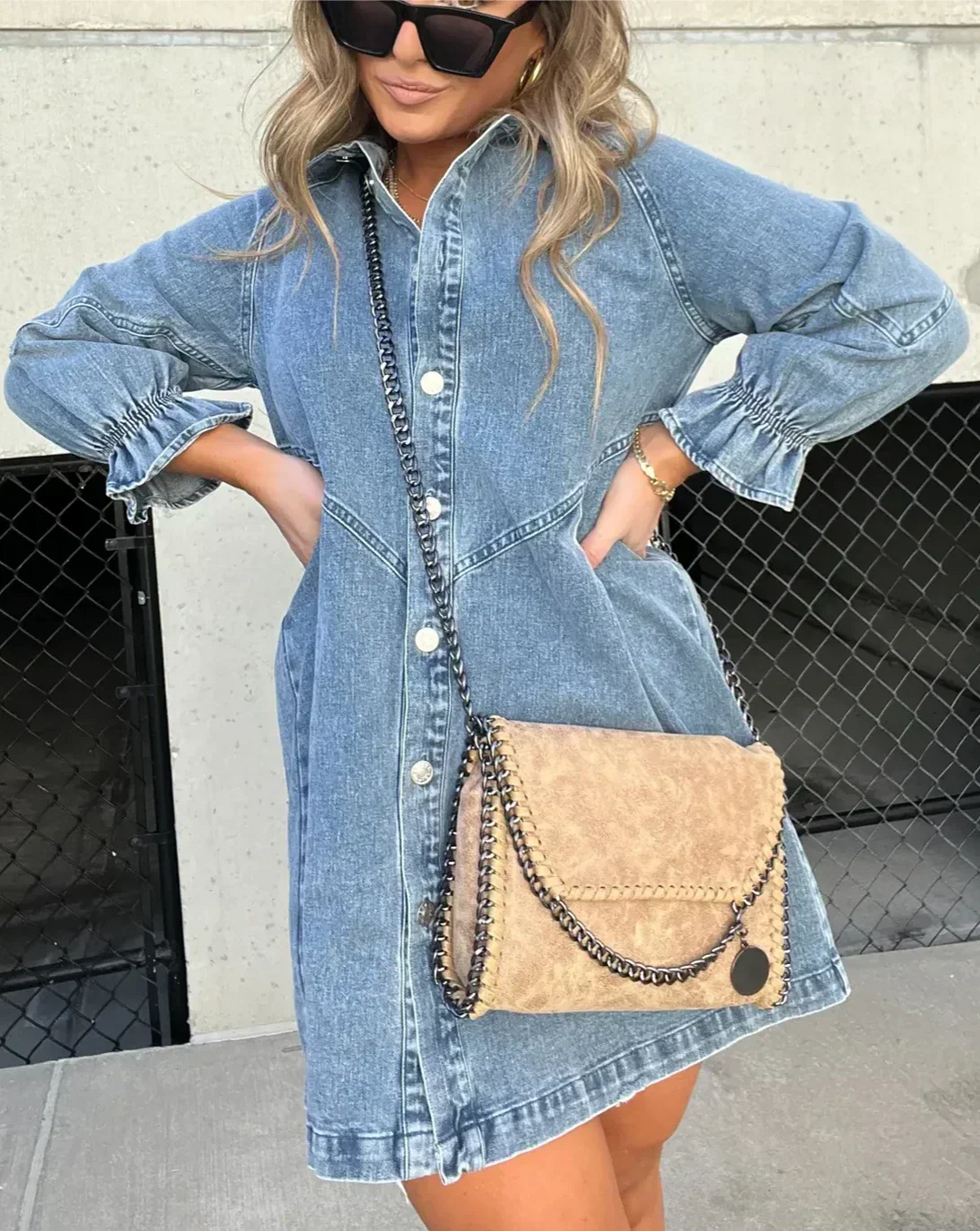 Levoire | Chemise En Denim À Manches Longues Bleu