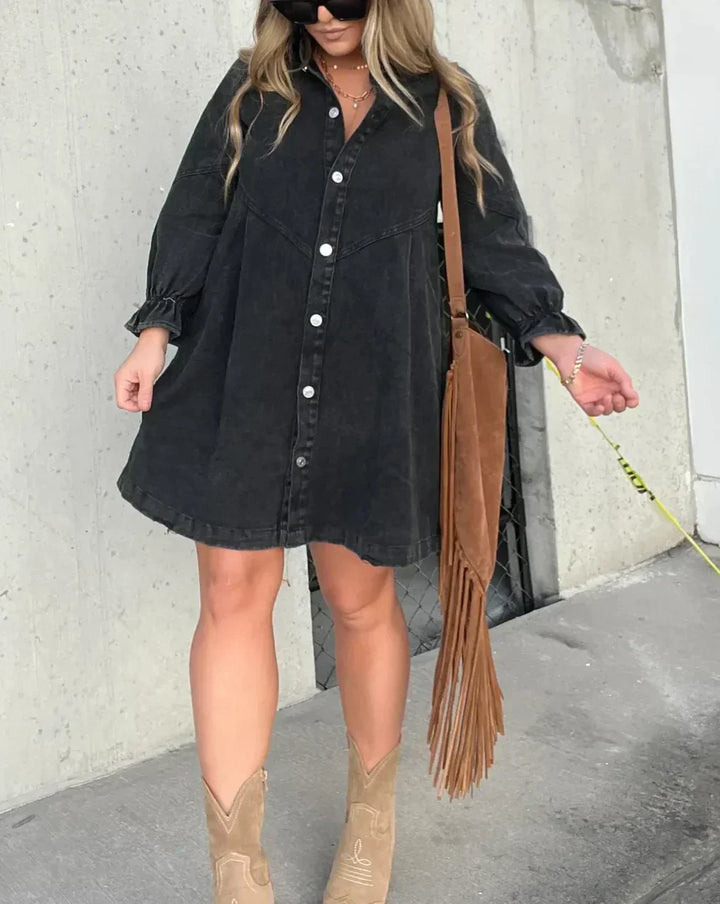 Levoire | Chemise En Denim À Manches Longues Noir
