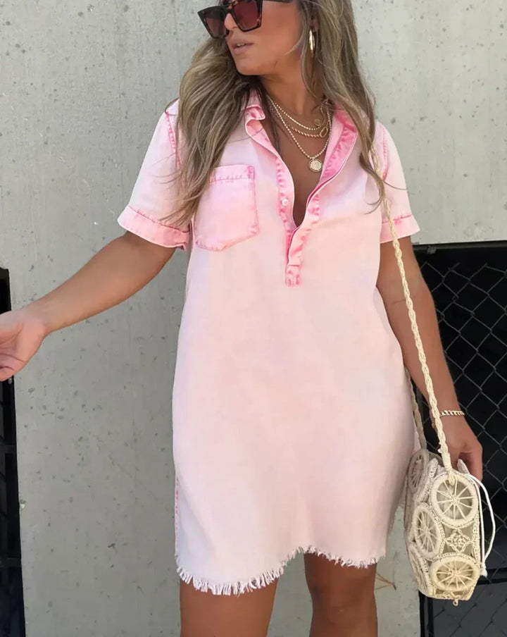 Levoire | Robe chemise décontractée en denim