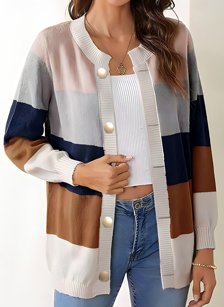 Levoire | Veste En Tricot Douce Et Tendance Pour Femmes Khaki