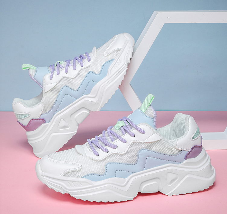 Levoire | Baskets Pour Femmes Avec Semelle Nuage Et Lacets Multicolore