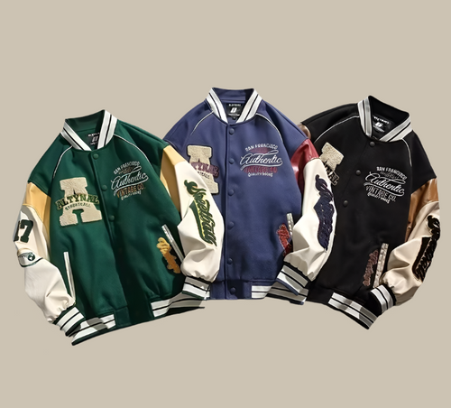 Levoire | Veste De Baseball Vintage À La Mode Pour Hommes