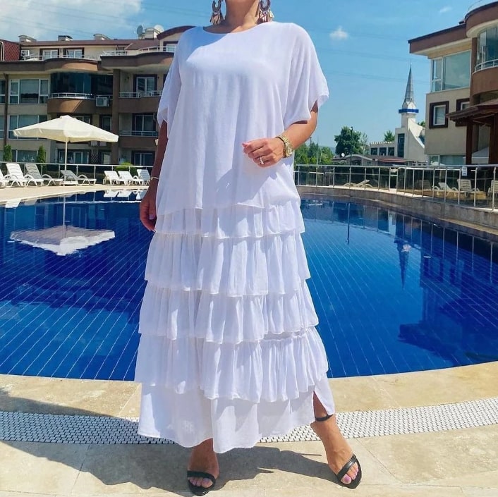 Levoire | Robe tasonen à la mode Blanc